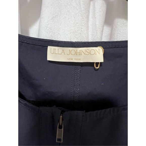 Ulla Johnson Women's Navy Cotton Wide-Leg Jumpsuit Size 16 NWOT - Picture 7 of 10